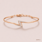 SJJDB114 | Thunderbolt Glow Diamond Statement Bangle