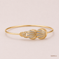 SJJDB116 | Radiant Shell Diamond Designer Bangle