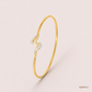 SJJDB117 | Graceful Twirl Diamond Contemporary Bangle