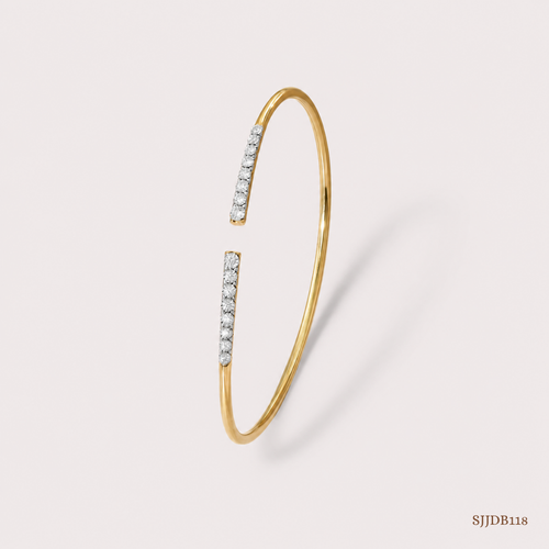 SJJDB118 | Dazzle Drift Diamond Luxury Bangle