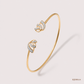 SJJDB119 | Lotus Bloom Diamond Floral Bangle