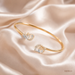 SJJDB119 | Lotus Bloom Diamond Floral Bangle