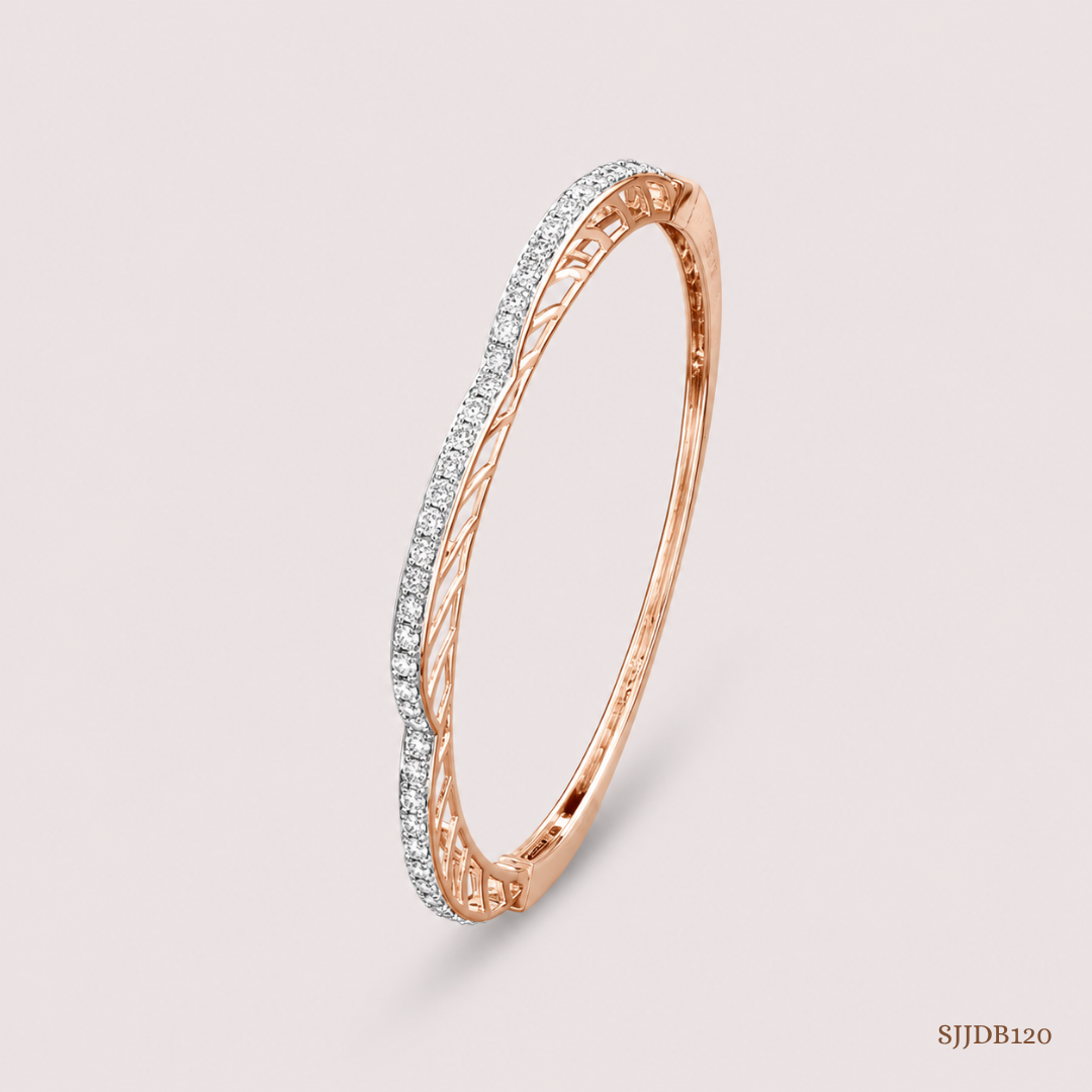SJJDB120 | Sparkle Arch Diamond Designer Bangle