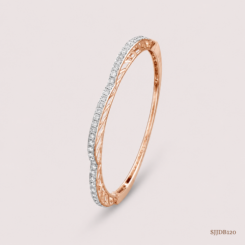 SJJDB120 | Sparkle Arch Diamond Designer Bangle