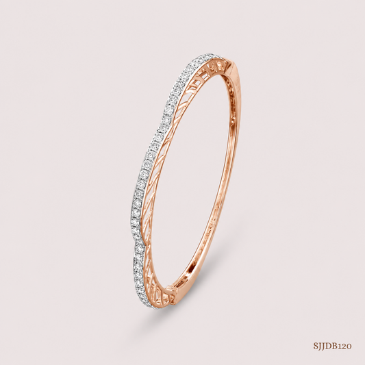 SJJDB120 | Sparkle Arch Diamond Designer Bangle