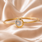 SJJDB122 | Contemporary Loop Diamond Fashion Bangle