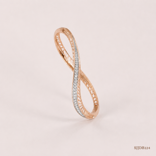 SJJDB124 | Timeless Twist Diamond Luxury Bangle