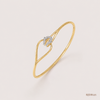 SJJDB125 | Graceful Twist Diamond Designer Bangle