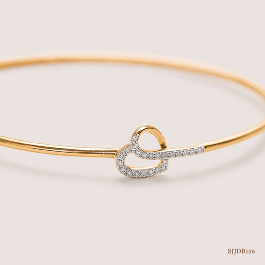 SJJDB126 | Love Story Diamond Romantic Bangle