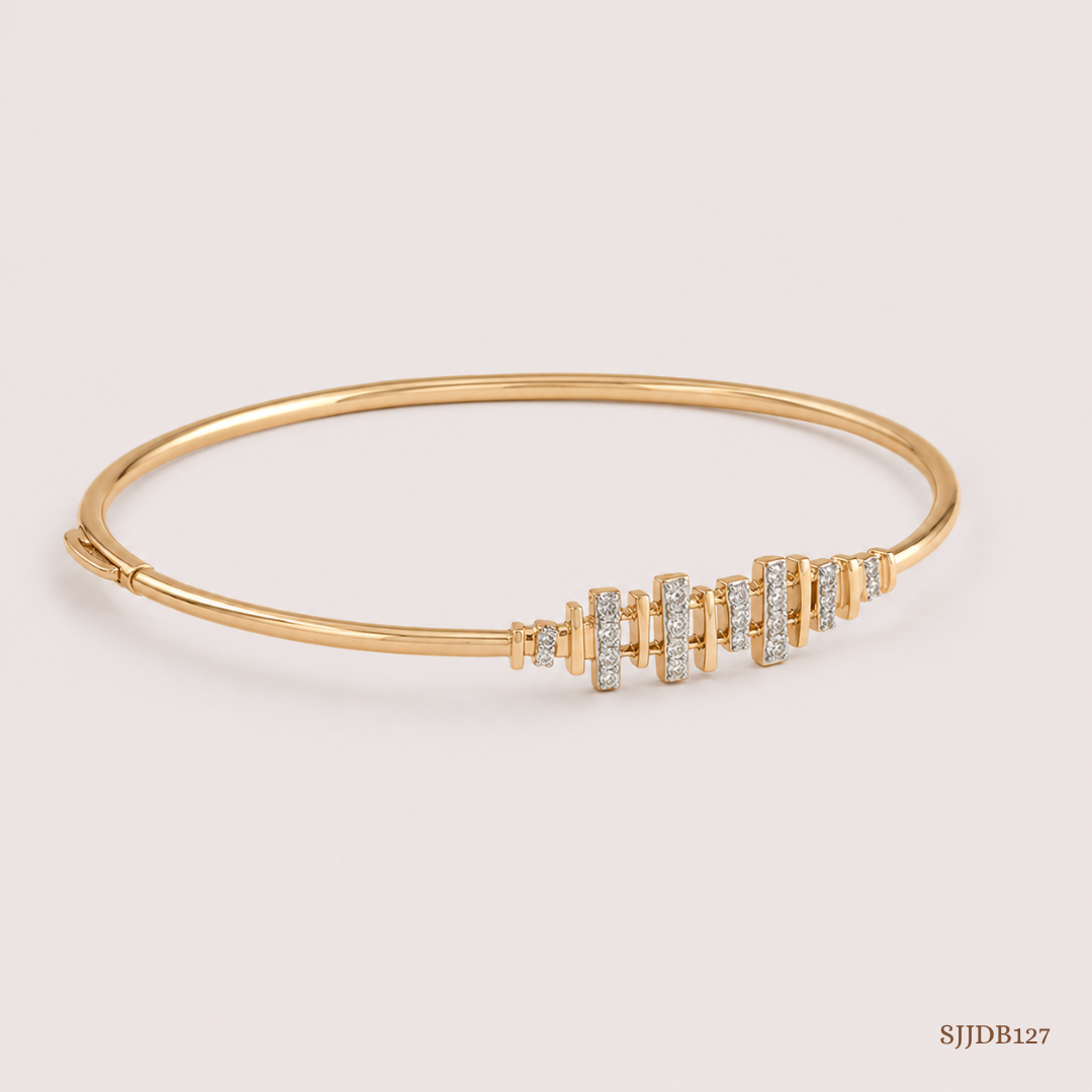 SJJDB127 | Luminous Connect Diamond Contemporary Bangle