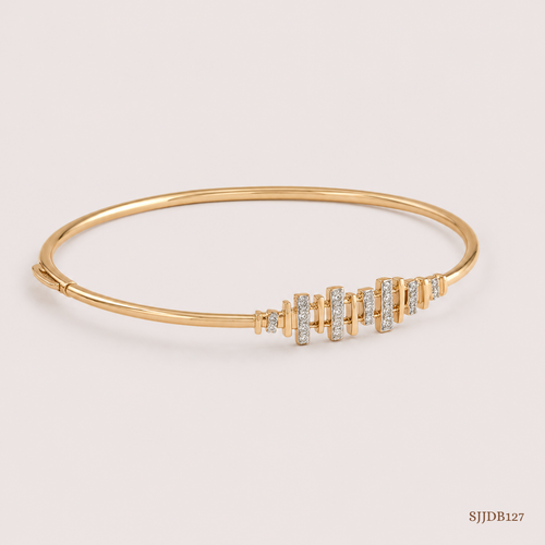 SJJDB127 | Luminous Connect Diamond Contemporary Bangle
