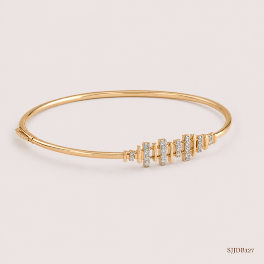 SJJDB127 | Luminous Connect Diamond Contemporary Bangle