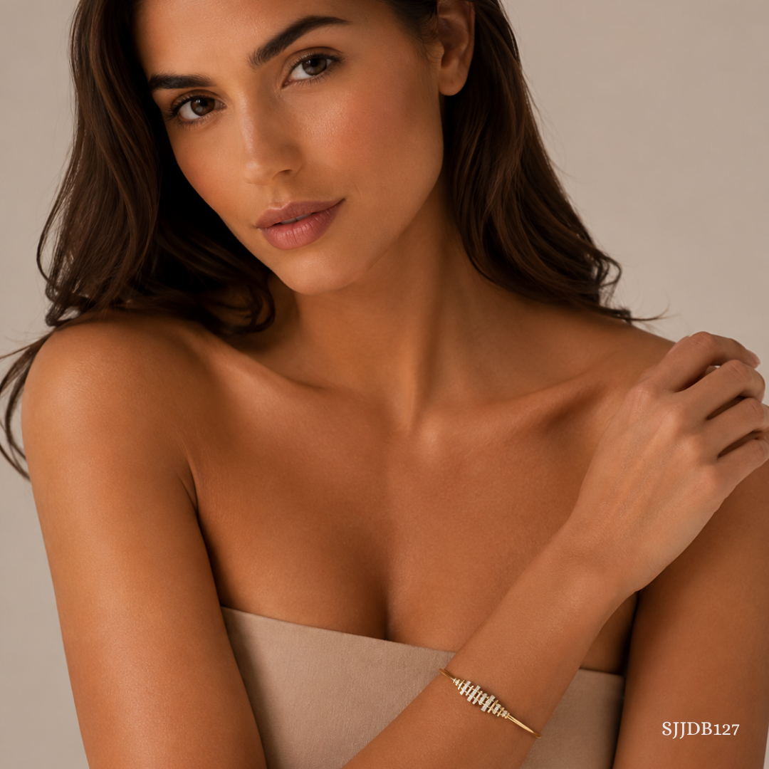 SJJDB127 | Luminous Connect Diamond Contemporary Bangle