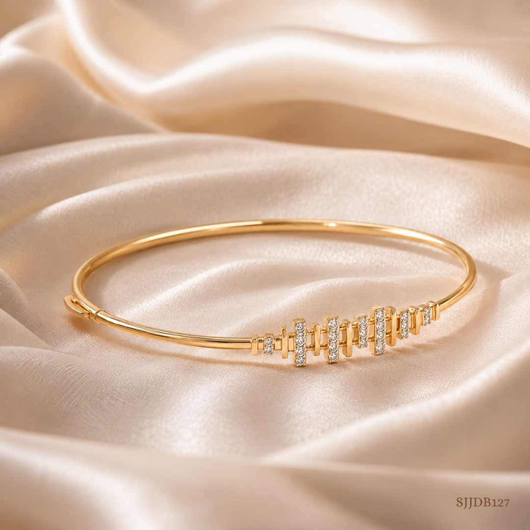 SJJDB127 | Luminous Connect Diamond Contemporary Bangle