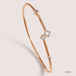 SJJDB129 | Edgy Glimmer Diamond Statement Bangle