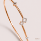 SJJDB129 | Edgy Glimmer Diamond Statement Bangle