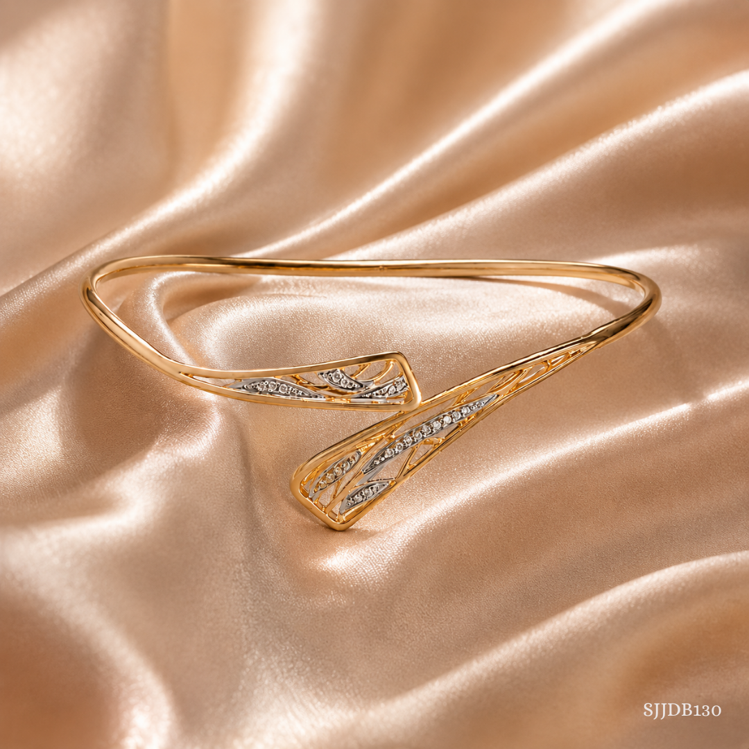 SJJDB130 | Glide Statement Diamond Designer Bangle