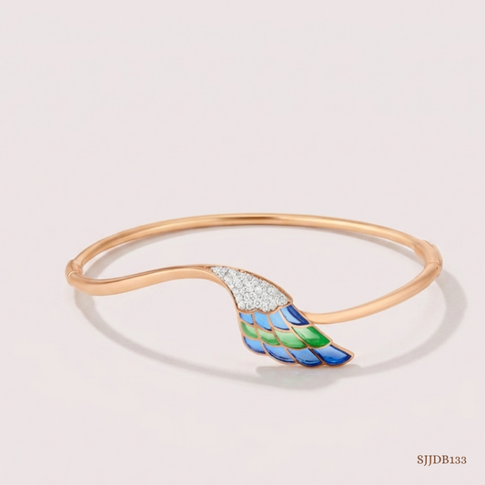 SJJDB133 | Luminous Wings Diamond Elegant Bangle