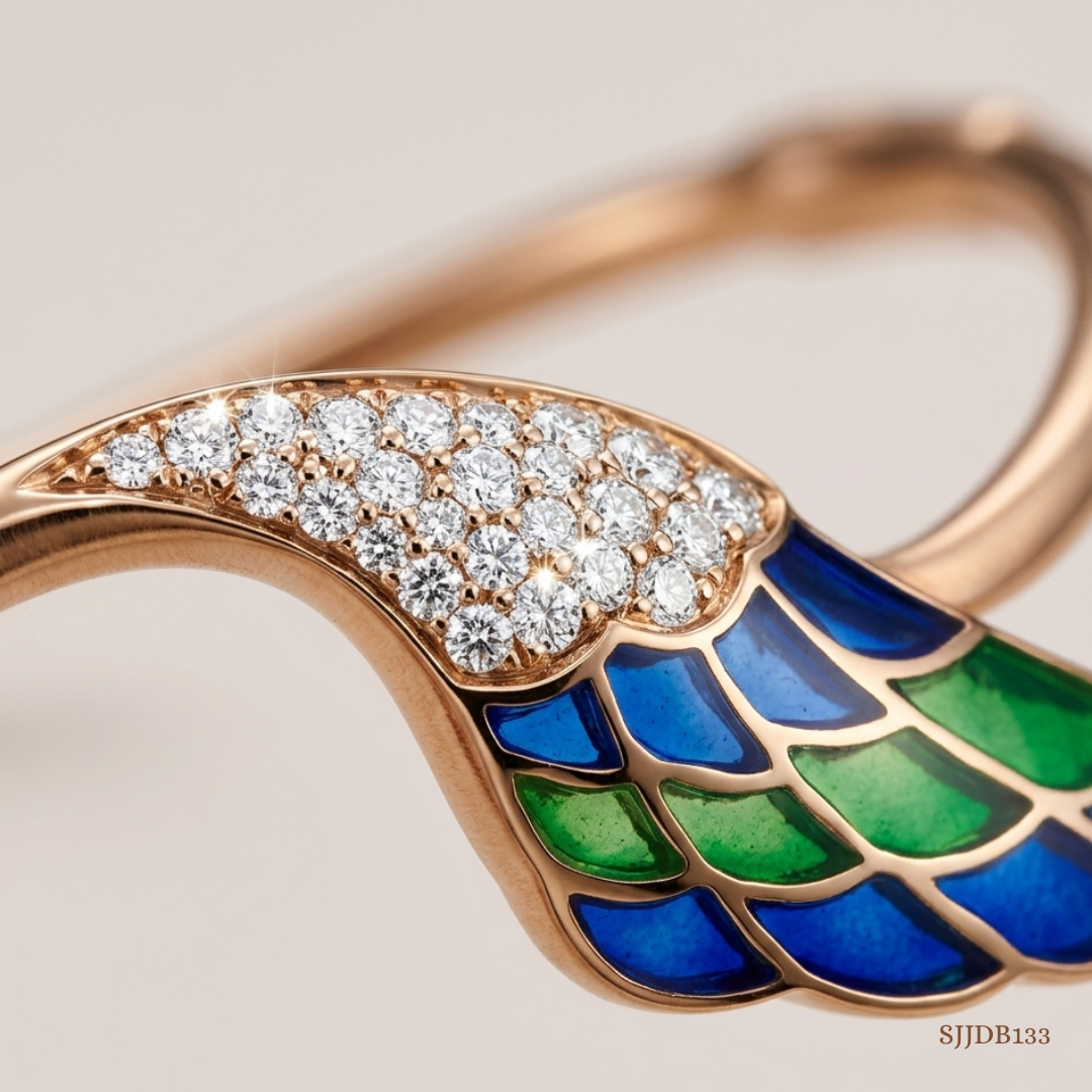 SJJDB133 | Luminous Wings Diamond Elegant Bangle