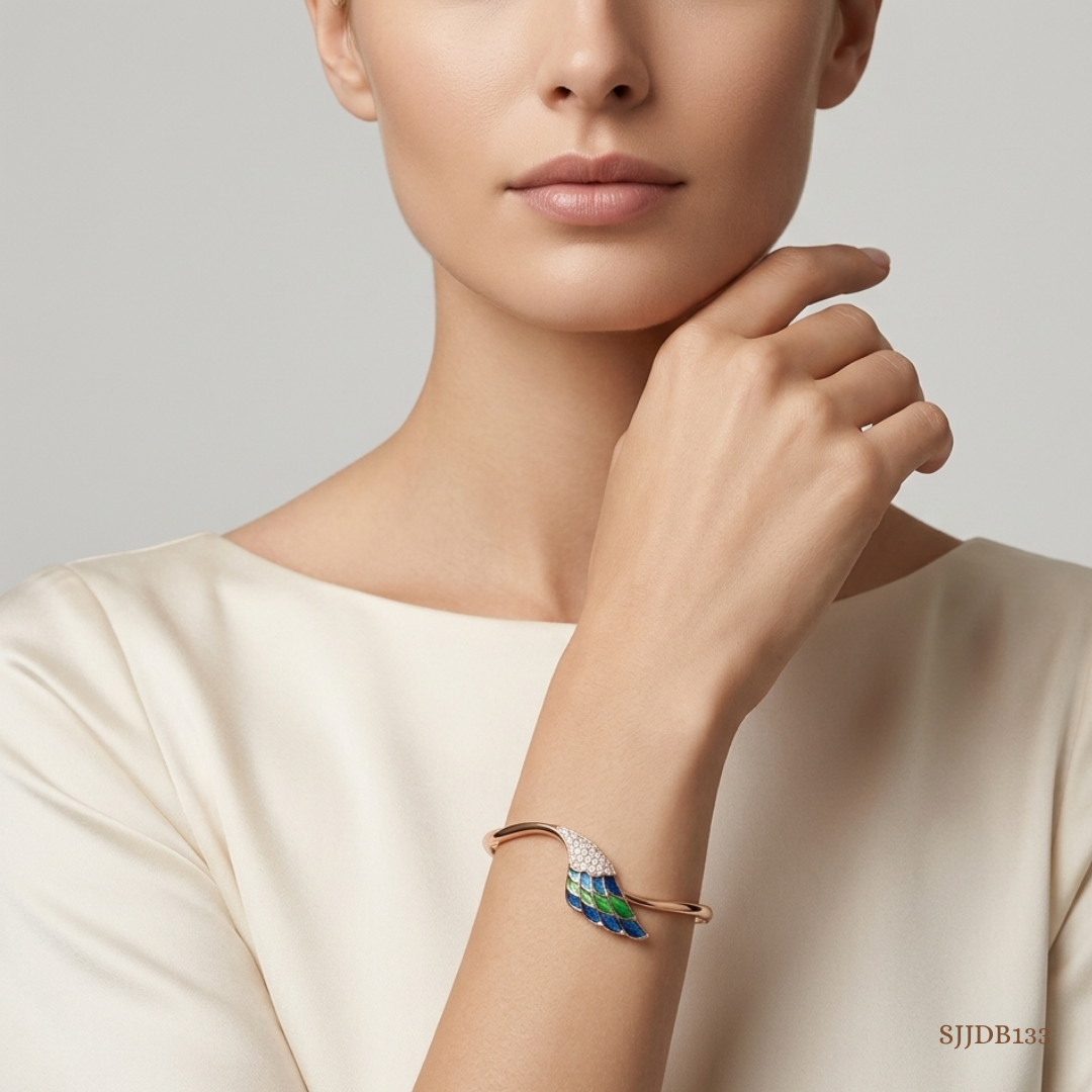 SJJDB133 | Luminous Wings Diamond Elegant Bangle