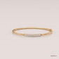 SJJDB139 | Linear Sparkle Diamond Contemporary Bangle