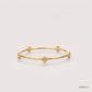 SJJDB140 | Floral Orbit Diamond Designer Bangle