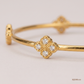 SJJDB140 | Floral Orbit Diamond Designer Bangle