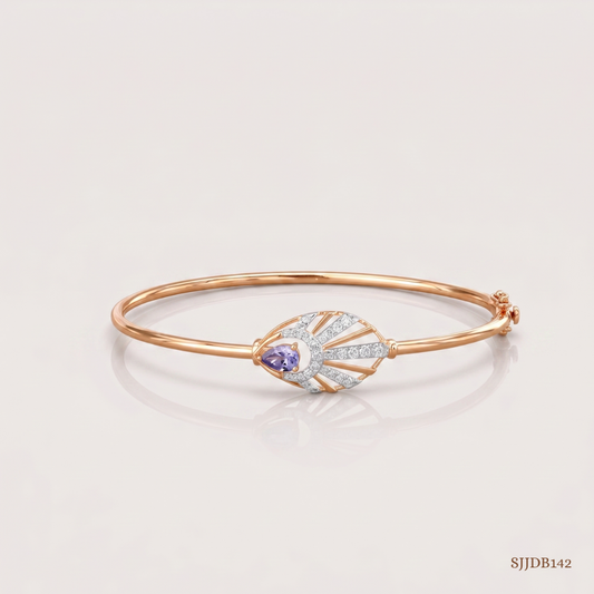 SJJDB142 | Glimmering Rays Diamond Luxury Bangle