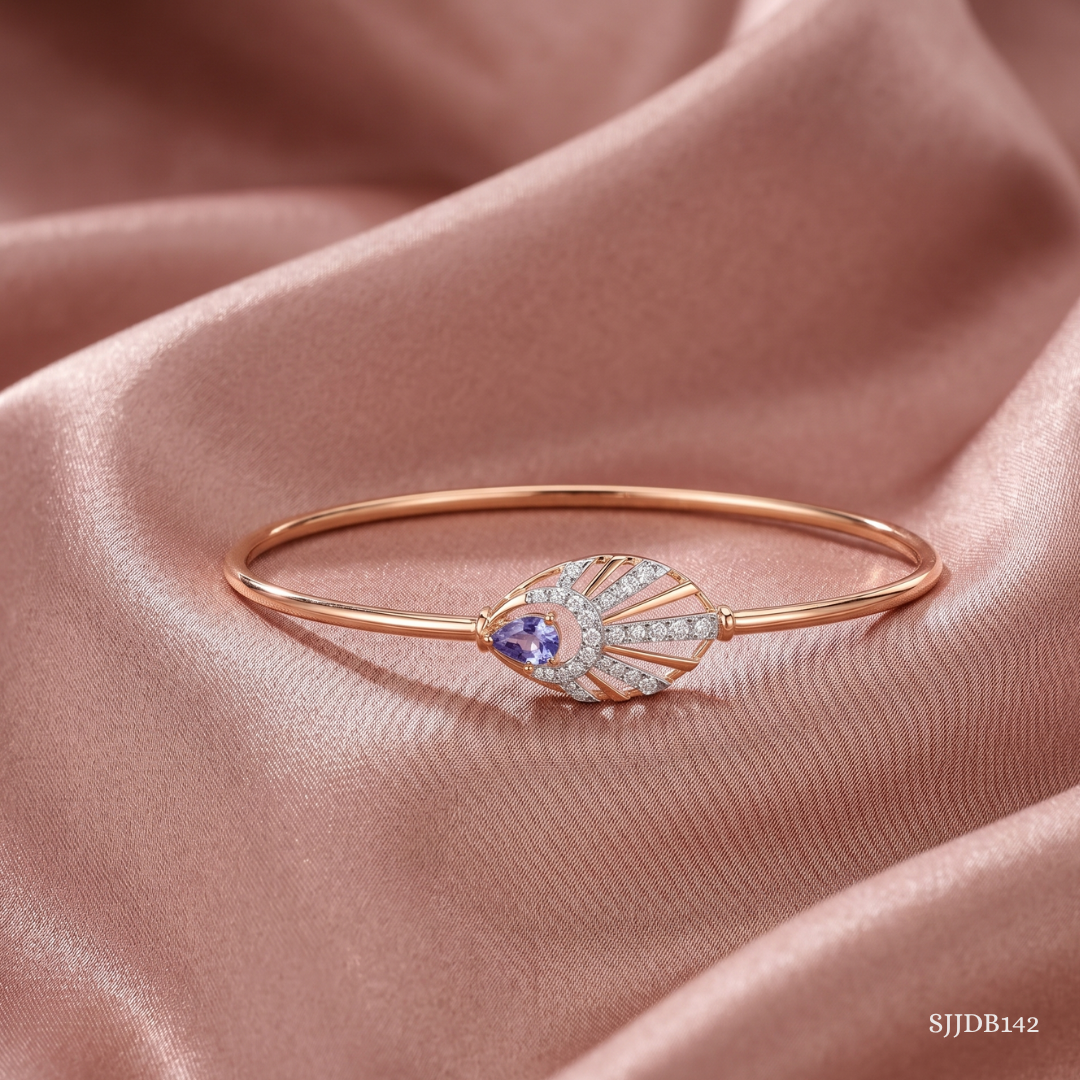 SJJDB142 | Glimmering Rays Diamond Luxury Bangle
