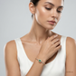 SJJDB145 | Emerald Bloom Diamond Floral Bangle