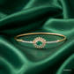 SJJDB145 | Emerald Bloom Diamond Floral Bangle