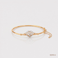 SJJDB146 | Frosted Crown Diamond Statement Bangle