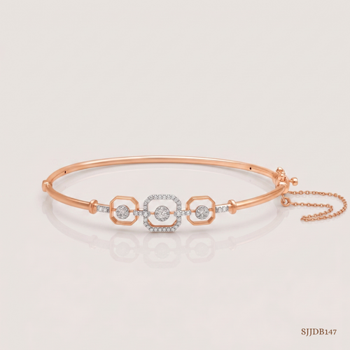 SJJDB147 | Timeless Chic Diamond Designer Bangle