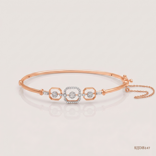 SJJDB147 | Timeless Chic Diamond Designer Bangle