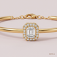 SJJDB148 | Glittering Cluster Diamond Luxury Bangle