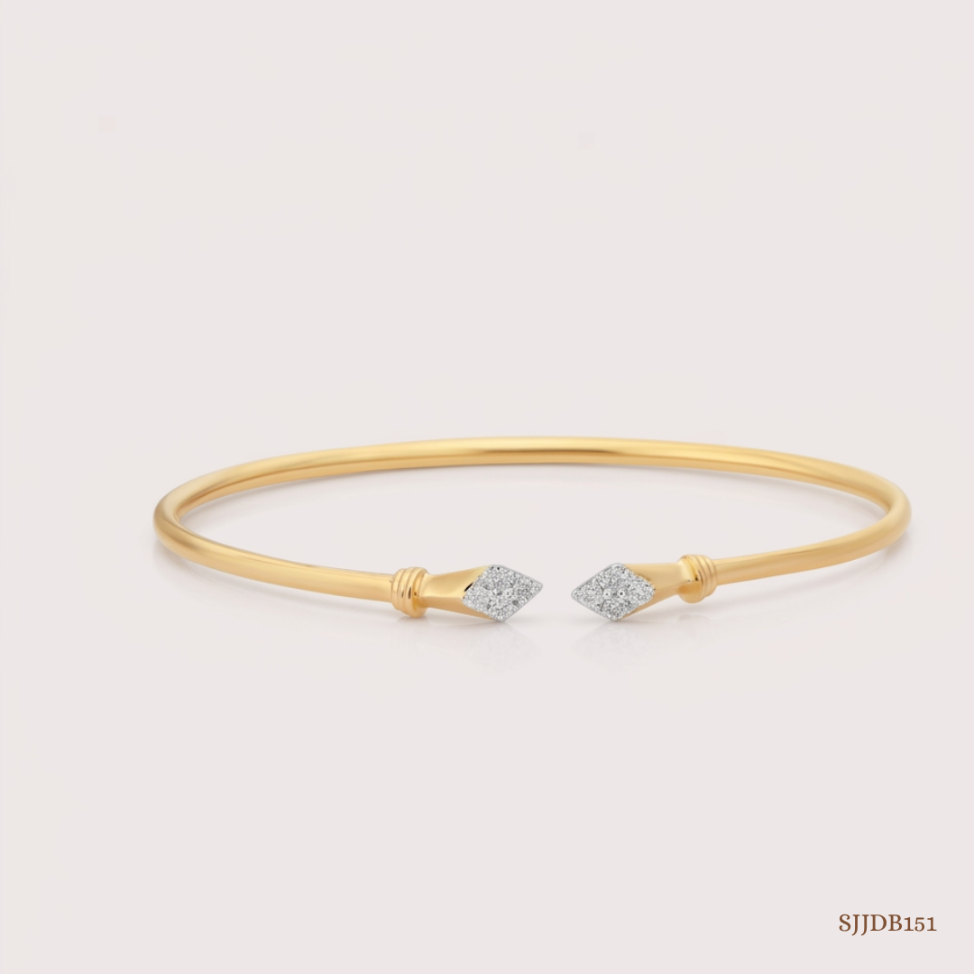 SJJDB151 | Arrow Diamond Modern Statement Bangle