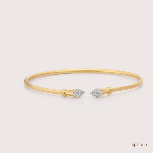 SJJDB151 | Arrow Diamond Modern Statement Bangle