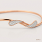 SJJDB153 | Curvy Diamond Contemporary Fashion Bangle
