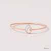 SJJDB154 | Teardrop Diamond Elegant Designer Bangle