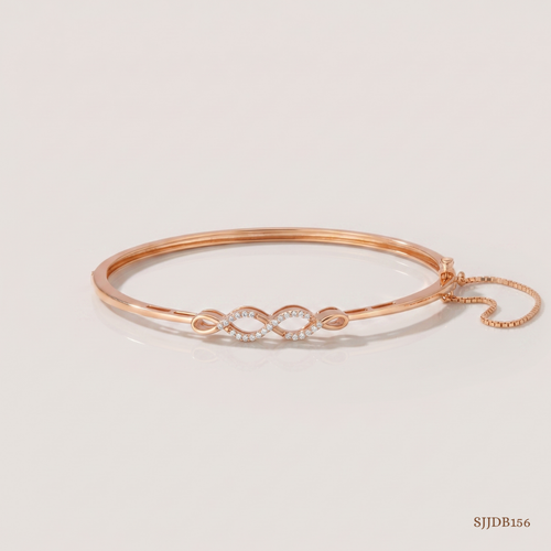 SJJDB156 | Infinity Diamond Contemporary Luxury Bangle