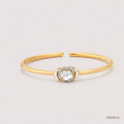 SJJDB158 | Circlet Polki Diamond Designer Bangle