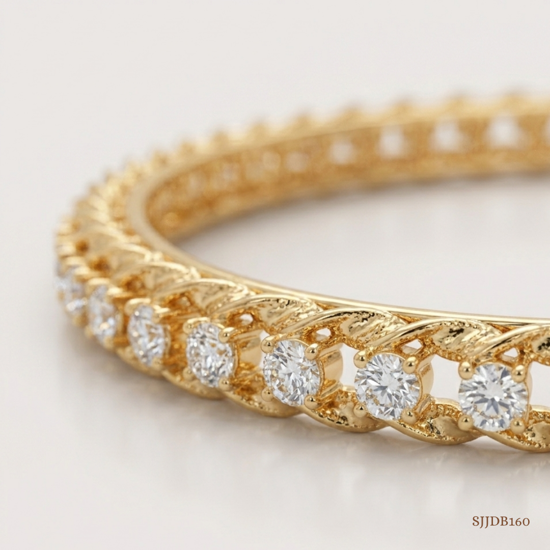 SJJDB160 | Timeless Rhythm Diamond Luxury Bangle