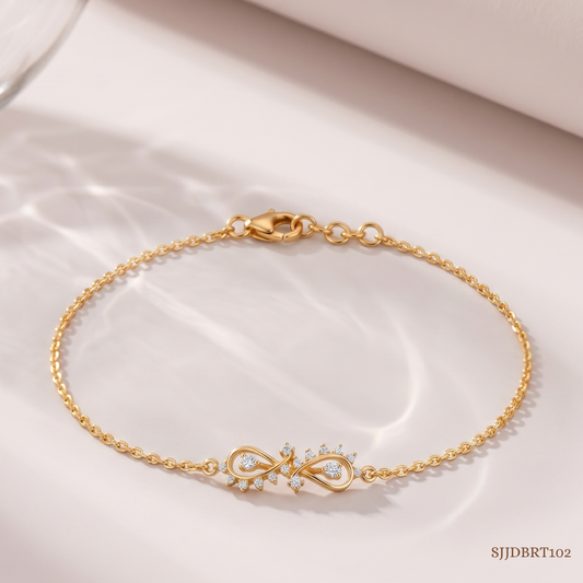 SJJDBRT102 | Bloom Arc Diamond Bracelet