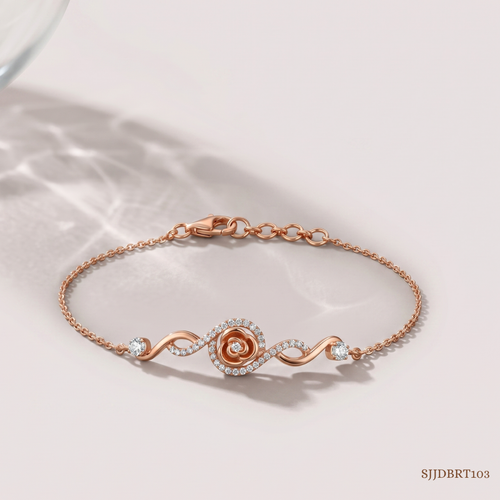SJJDBRT103 | Spiralling Glow Diamond Bracelet