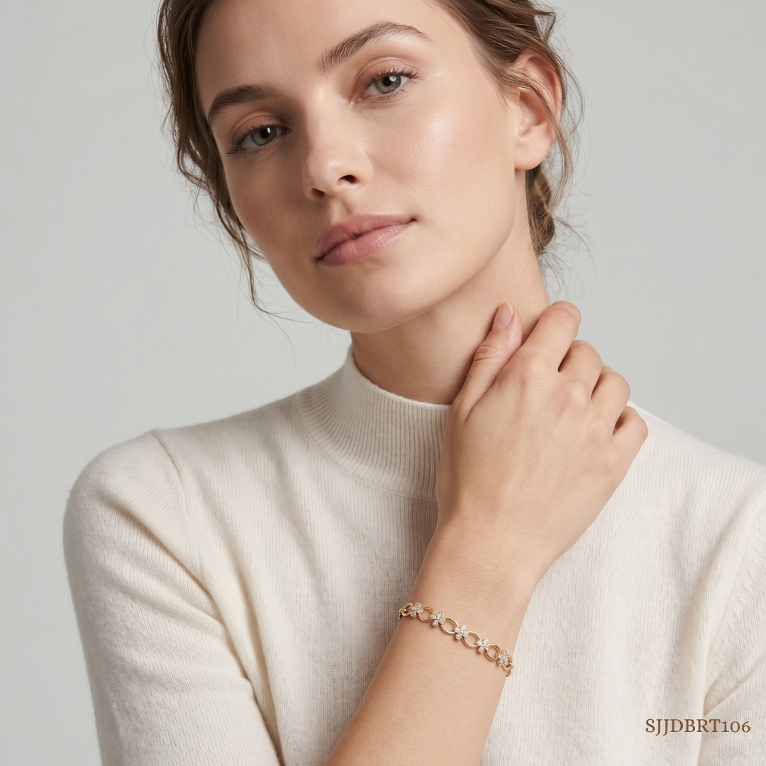 SJJDBRT106 | Chic Orbit Diamond Bracelet
