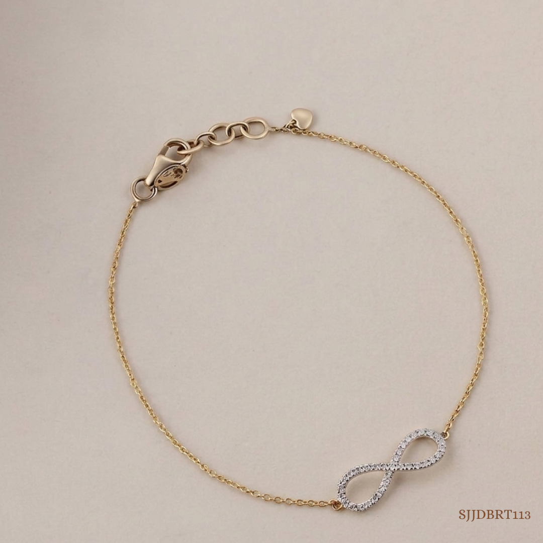 SJJDBRT113 | Infinity Elegance Diamond Bracelet