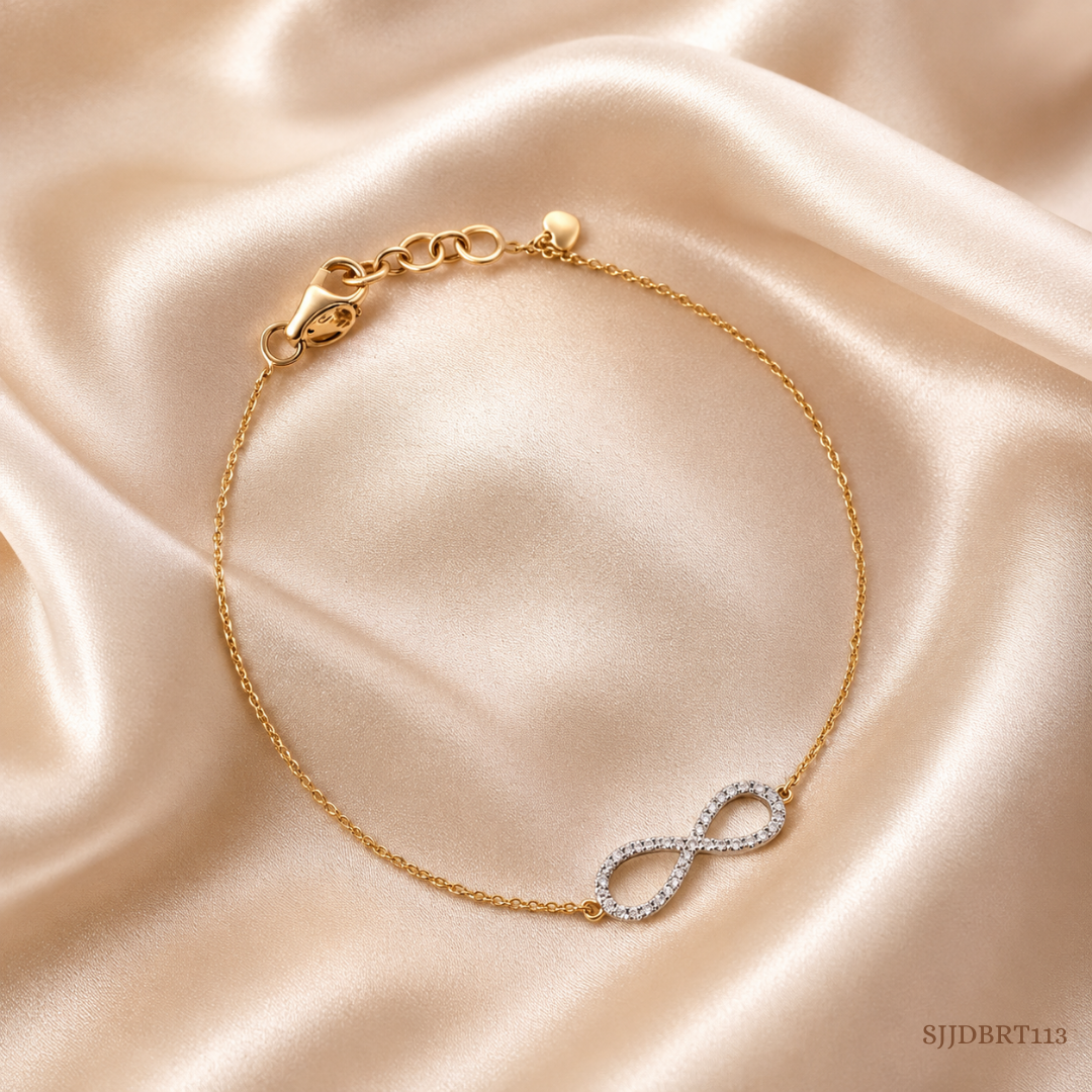 SJJDBRT113 | Infinity Elegance Diamond Bracelet