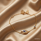 SJJDBRT114 | Multi Charm Evil Eye Diamond Bracelet