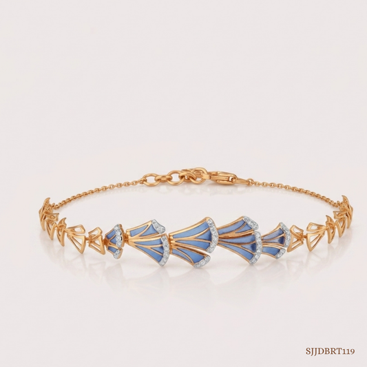 SJJDBRT119 | Wing Trail Diamond Bracelet