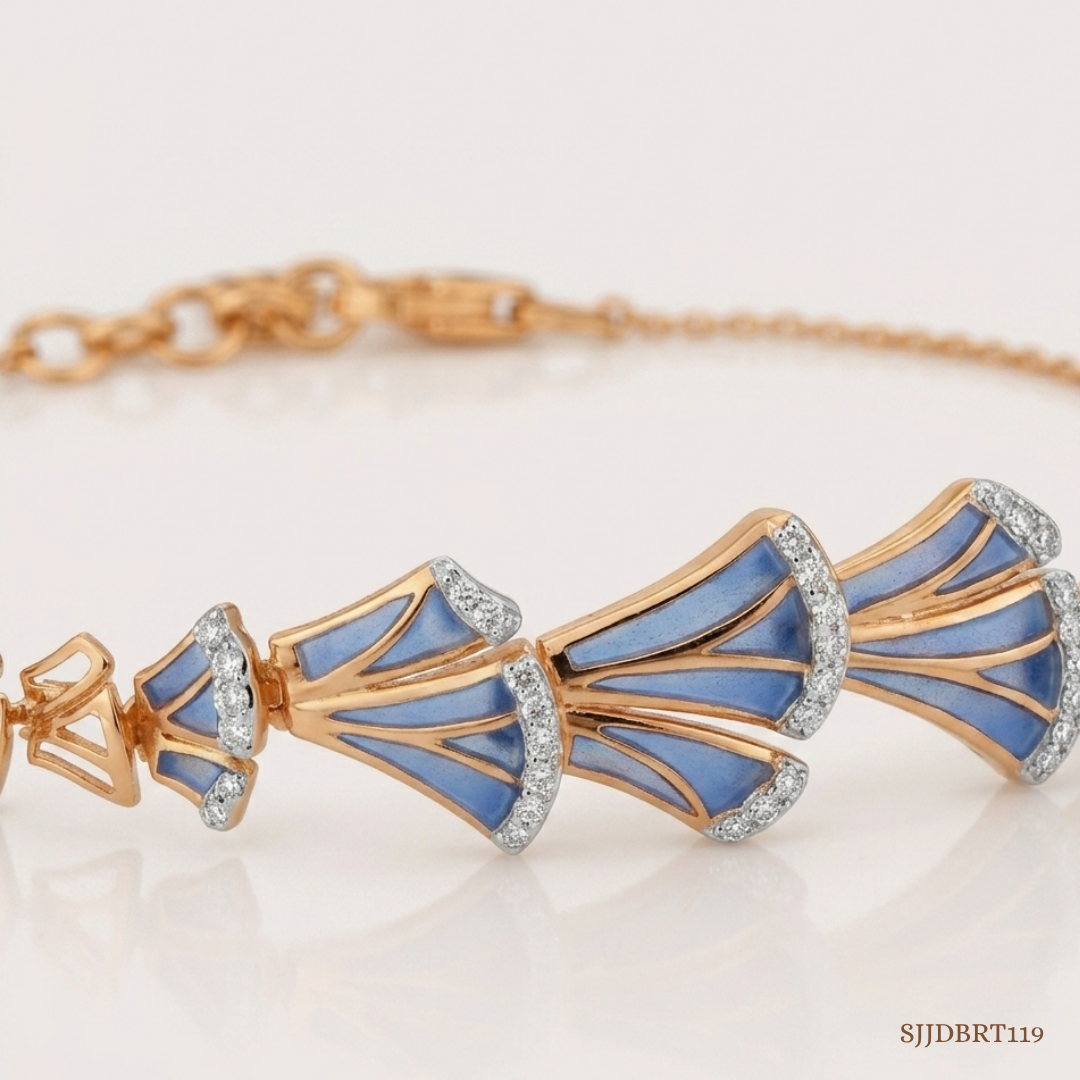 SJJDBRT119 | Wing Trail Diamond Bracelet